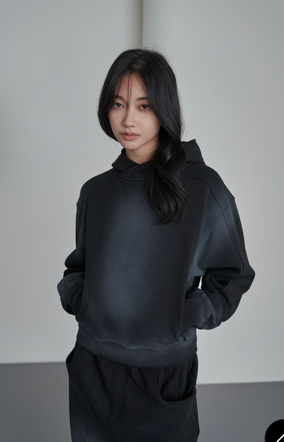 Yiyae 이에 스프레이 워시드 후디 상품이미지2