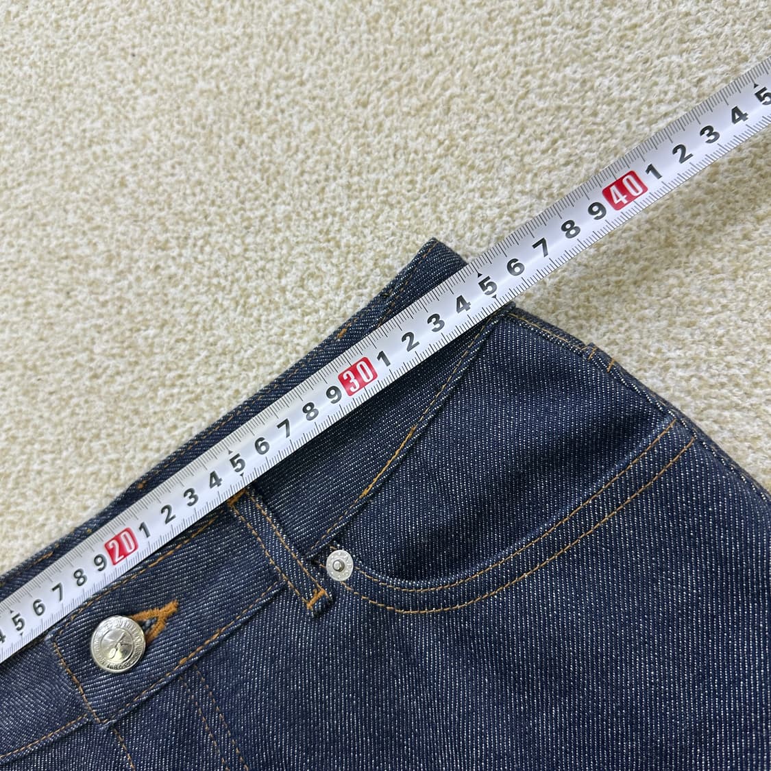 실측확인 아페쎄 데님 미니 스커트 0316D 상품이미지6