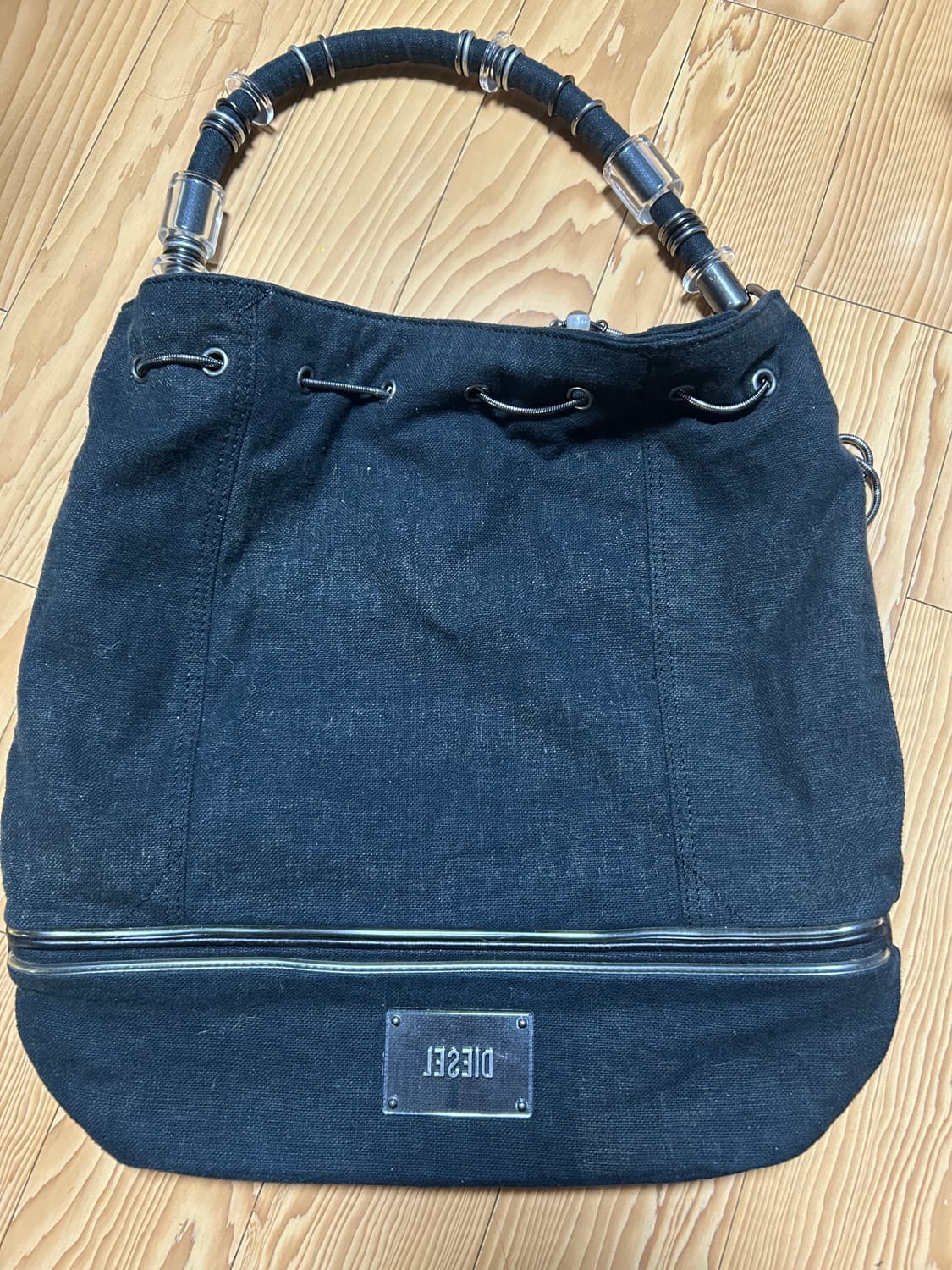 디젤 블랙 청 데님 가방  상품이미지1