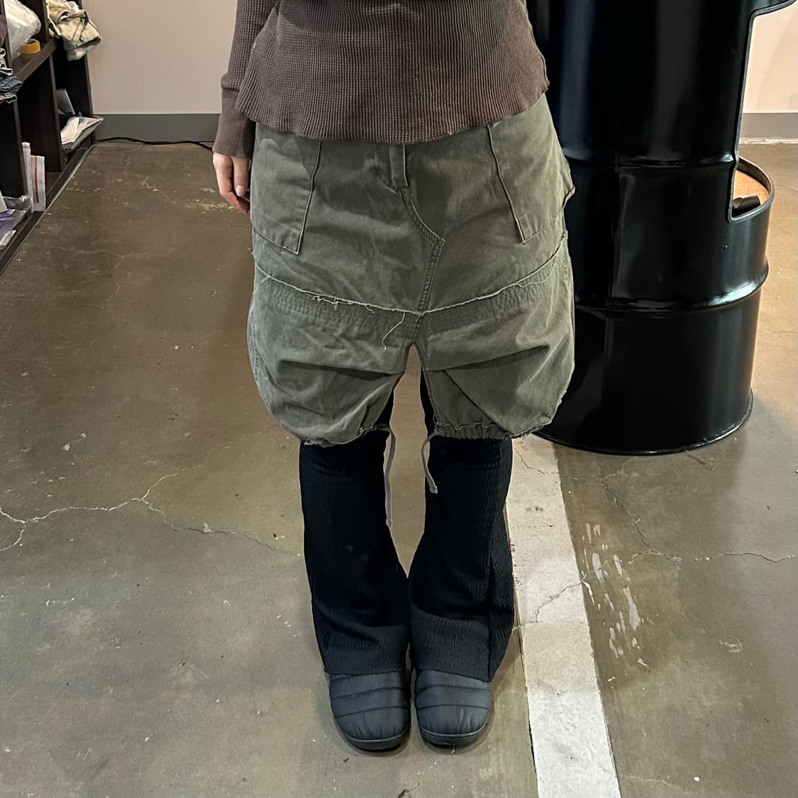 밀리터리 카고 스트링 스커트 상품이미지6