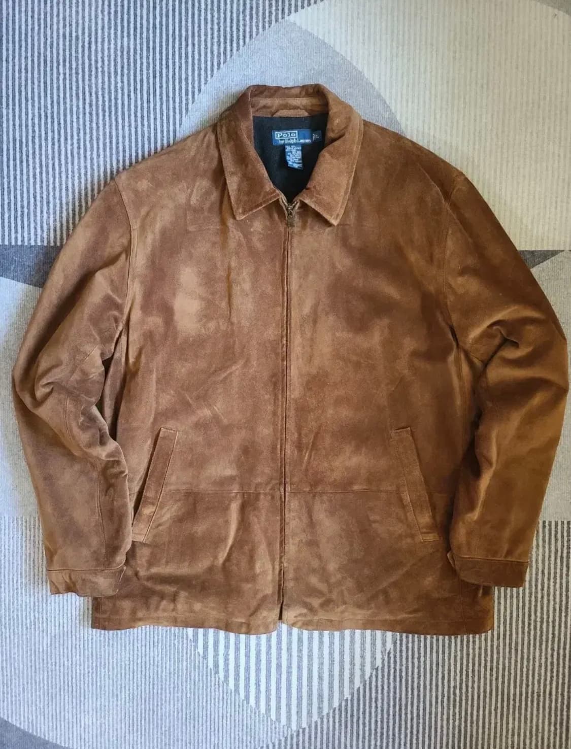 (L) 폴로 랄프로렌 헤비 스웨이드 가죽 자켓 상품이미지1