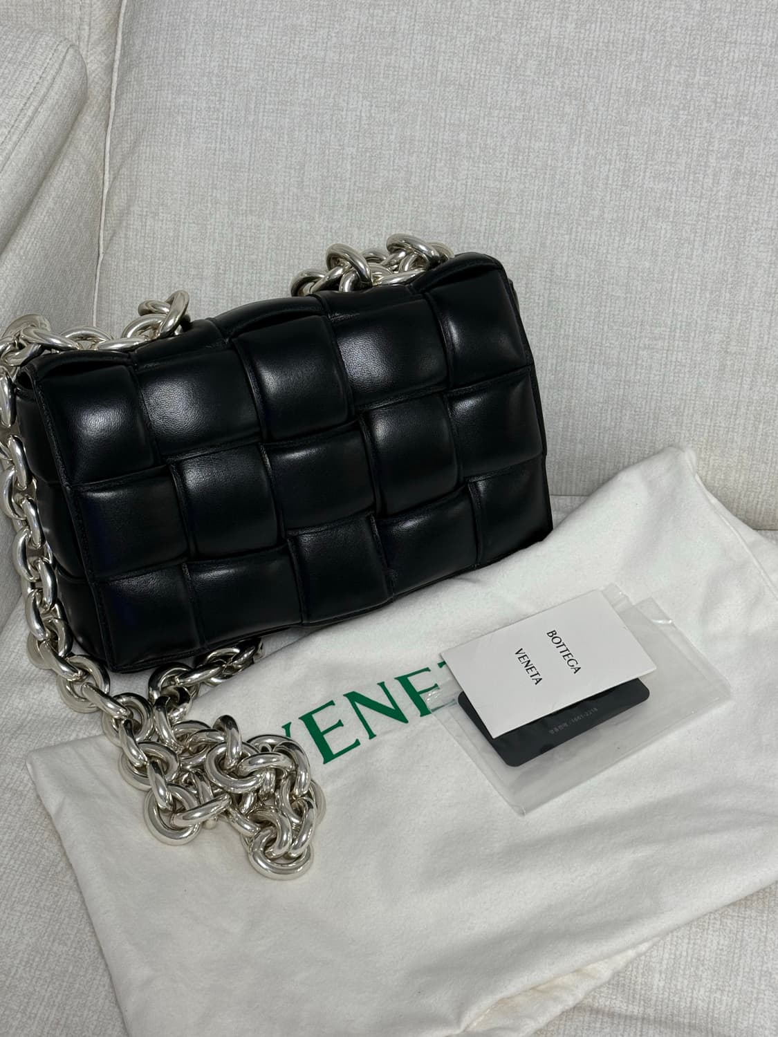 보테가 베네타 레더 체인백 (S급) 상품이미지9