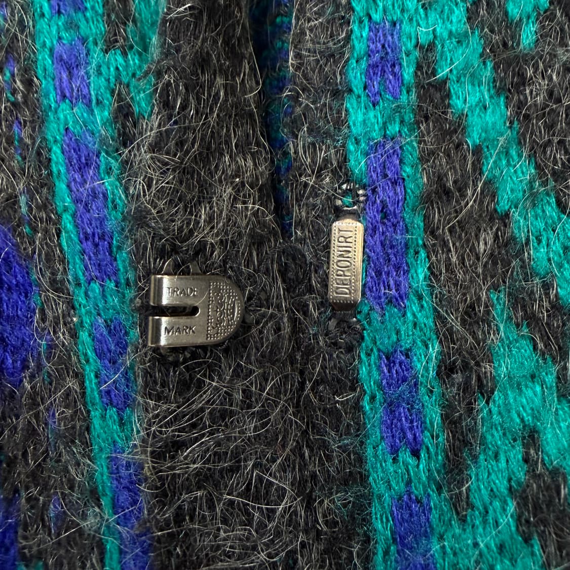 80s japan 빈티지 모헤어 에스닉 율 가디건  상품이미지3