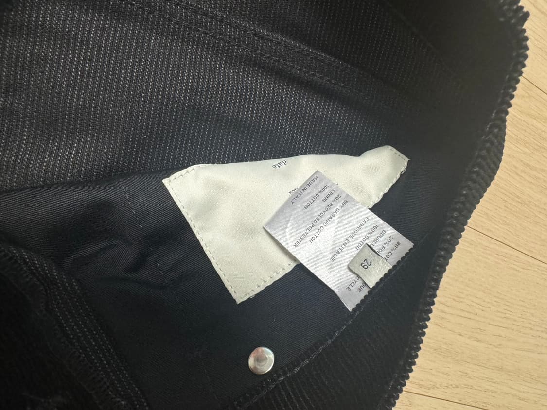 허즈밴드파리 코듀로이 블랙진 상품이미지3