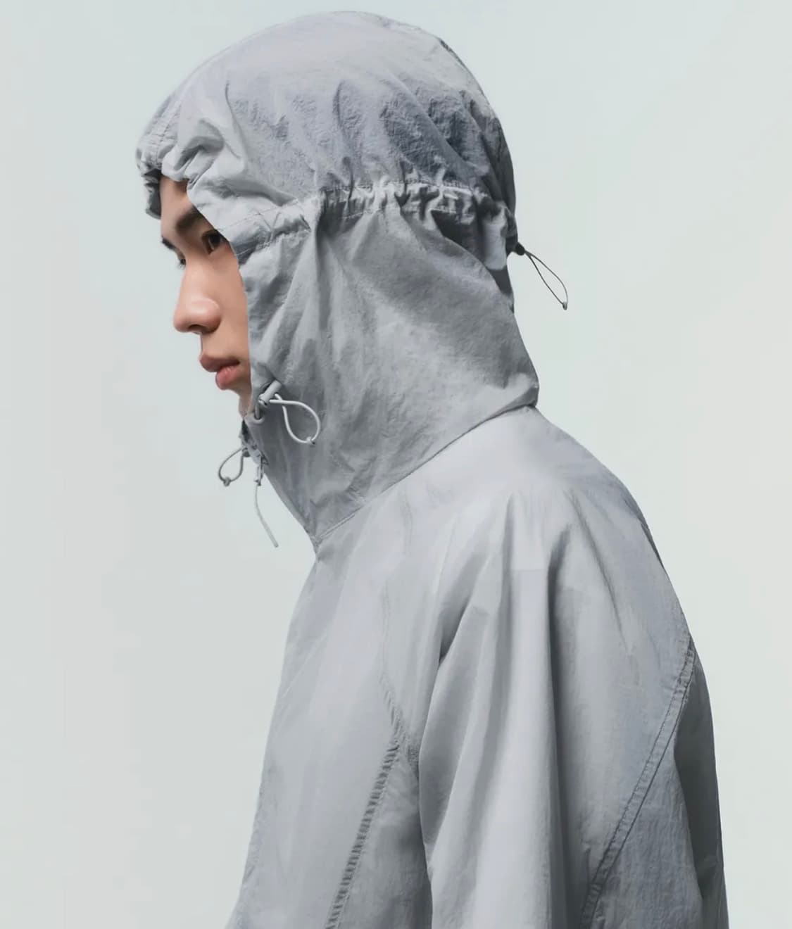 무신사 스탠다드 시티 레저 시어 윈드브레이커 재킷 라이트 그레이 L 상품이미지3