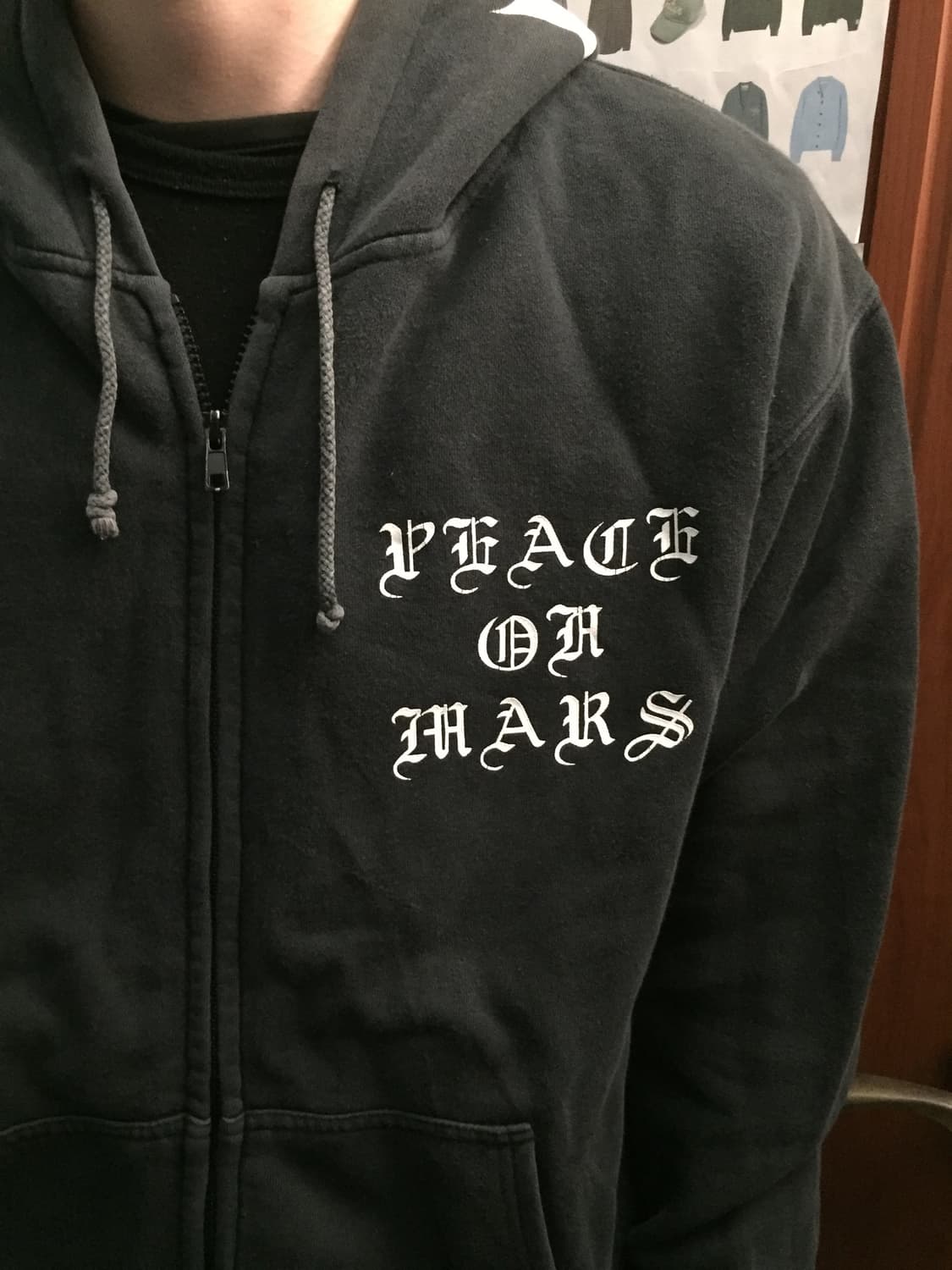 PEACE ON MARS 크롬 후드집업 상품이미지3