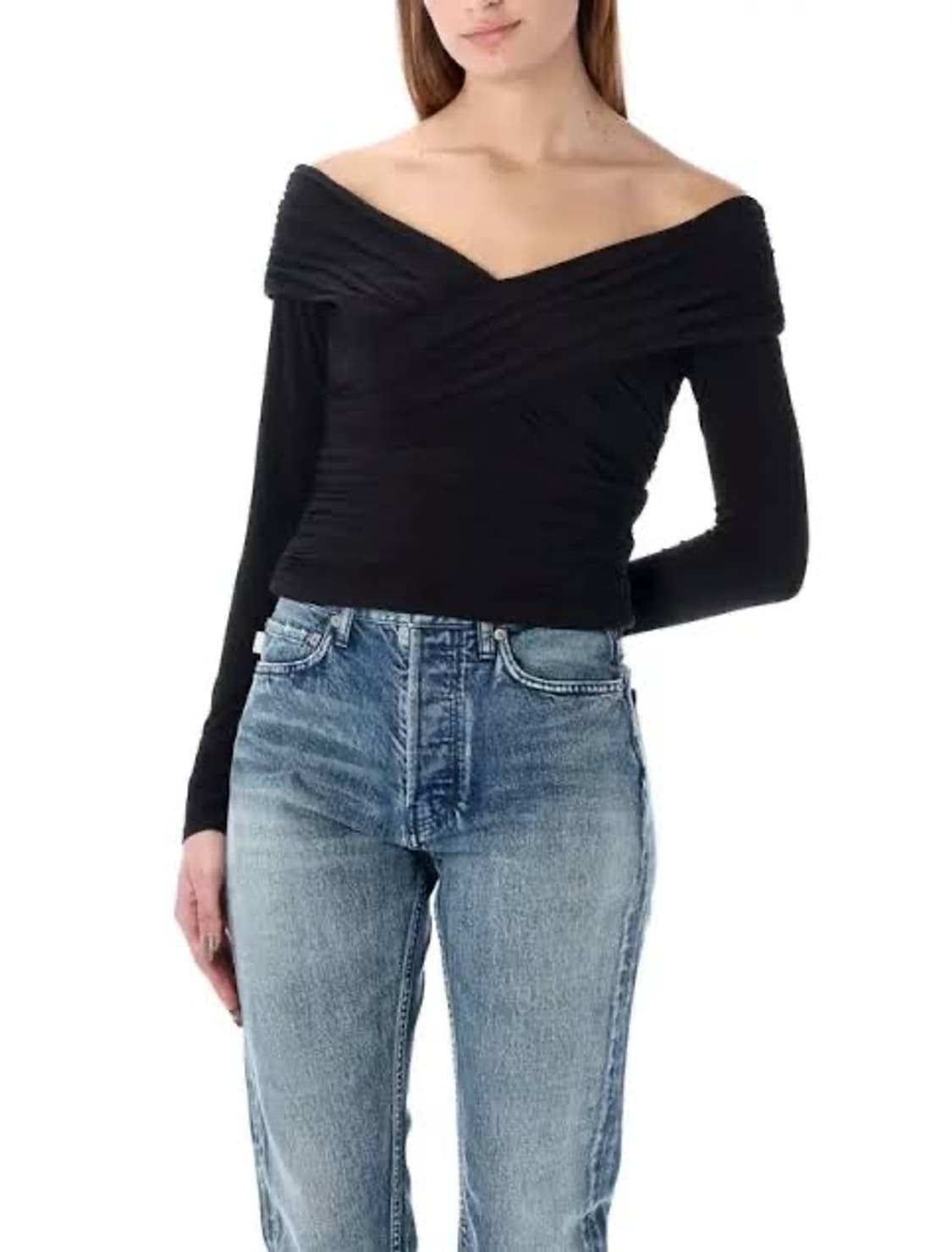 셀프 포트레이트 오프숄더 셔링 긴팔 탑 사이즈 uk 8/ us 4 상품이미지1