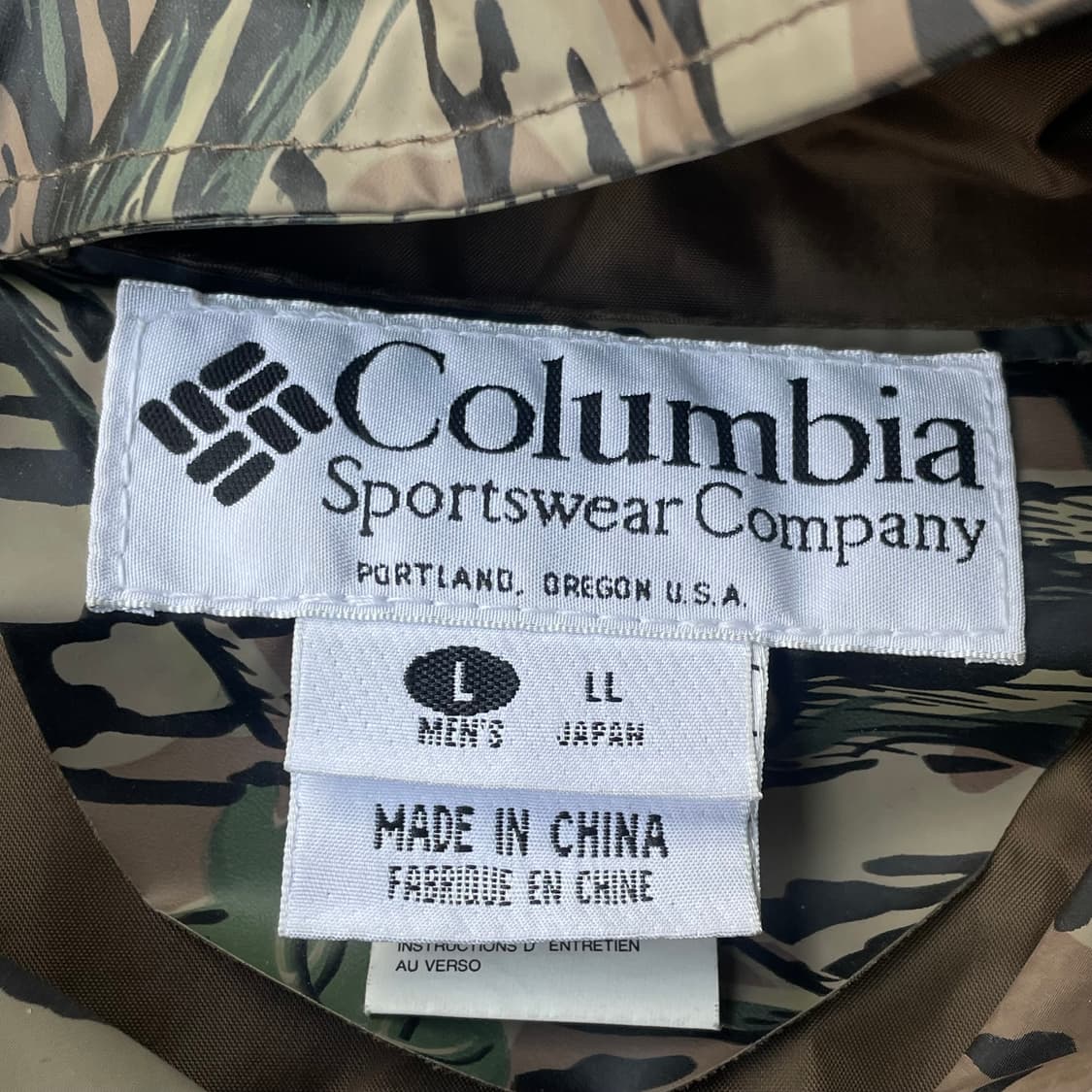 컬럼비아 카모 바람막이 자켓 상품이미지5