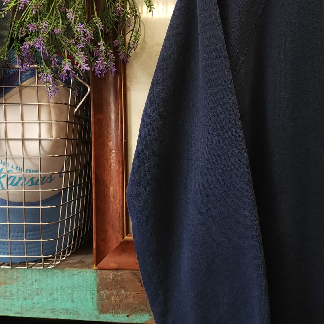 90s 헤인즈 빈티지 스웻셔츠 플레인 스웻셔츠 블루 그레이 m 상품이미지5