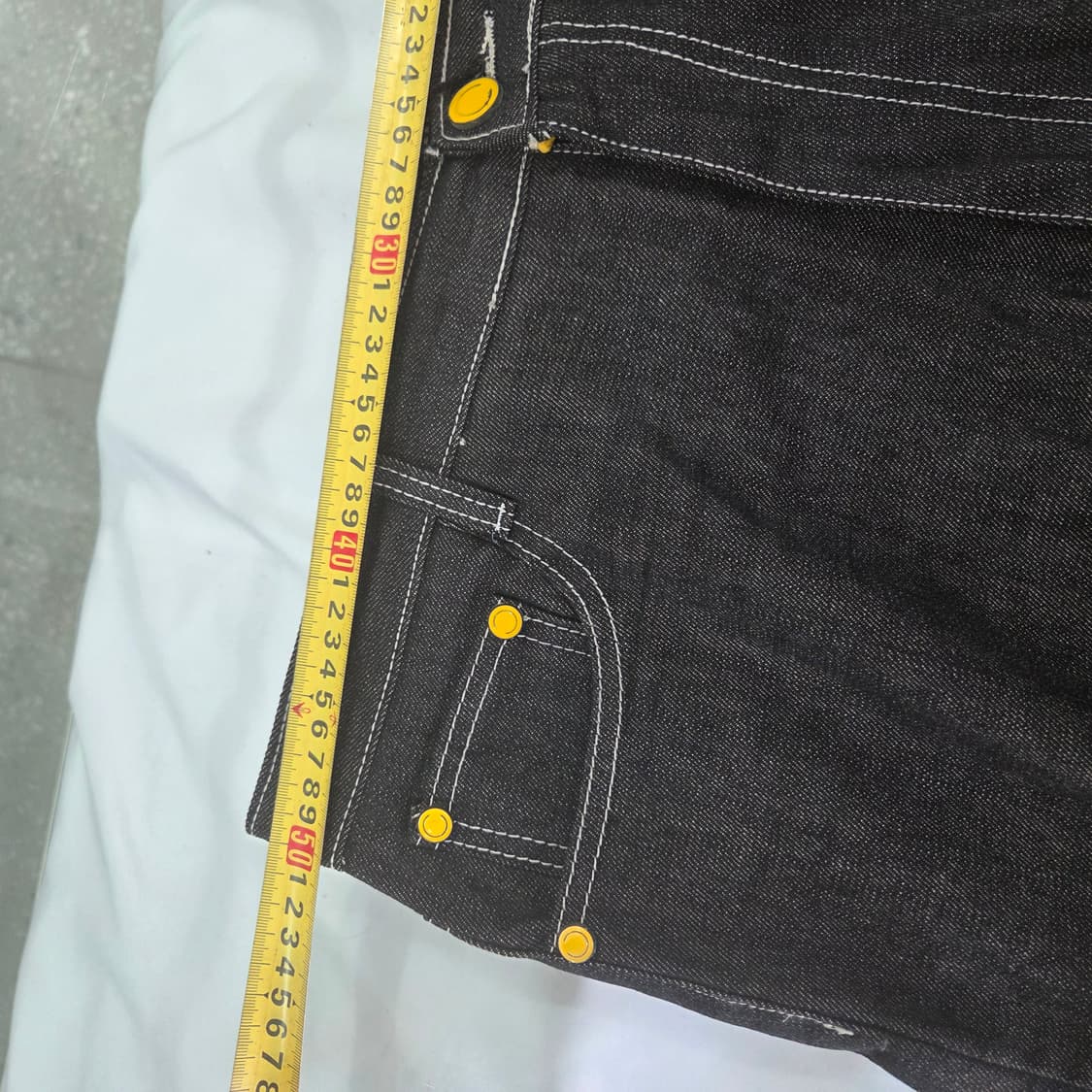 [COOGI] 쿠지 자수 와이드 데님팬츠 38 상품이미지8
