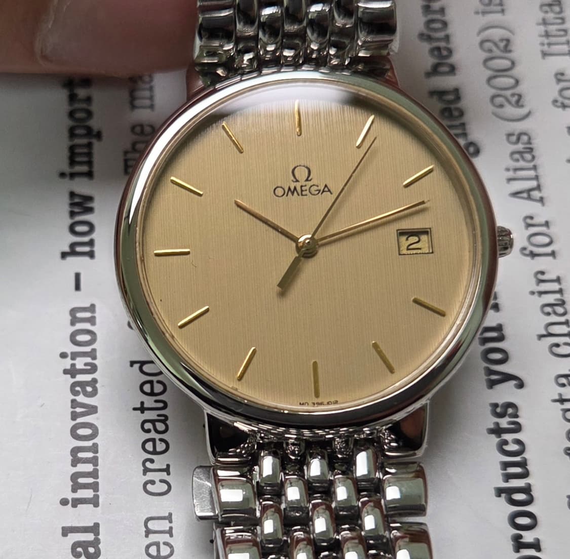 빈티지 오메가 드빌 동전쿼츠 세로판 다이얼 싱글데이트 쓰리침 ver.
 상품이미지1