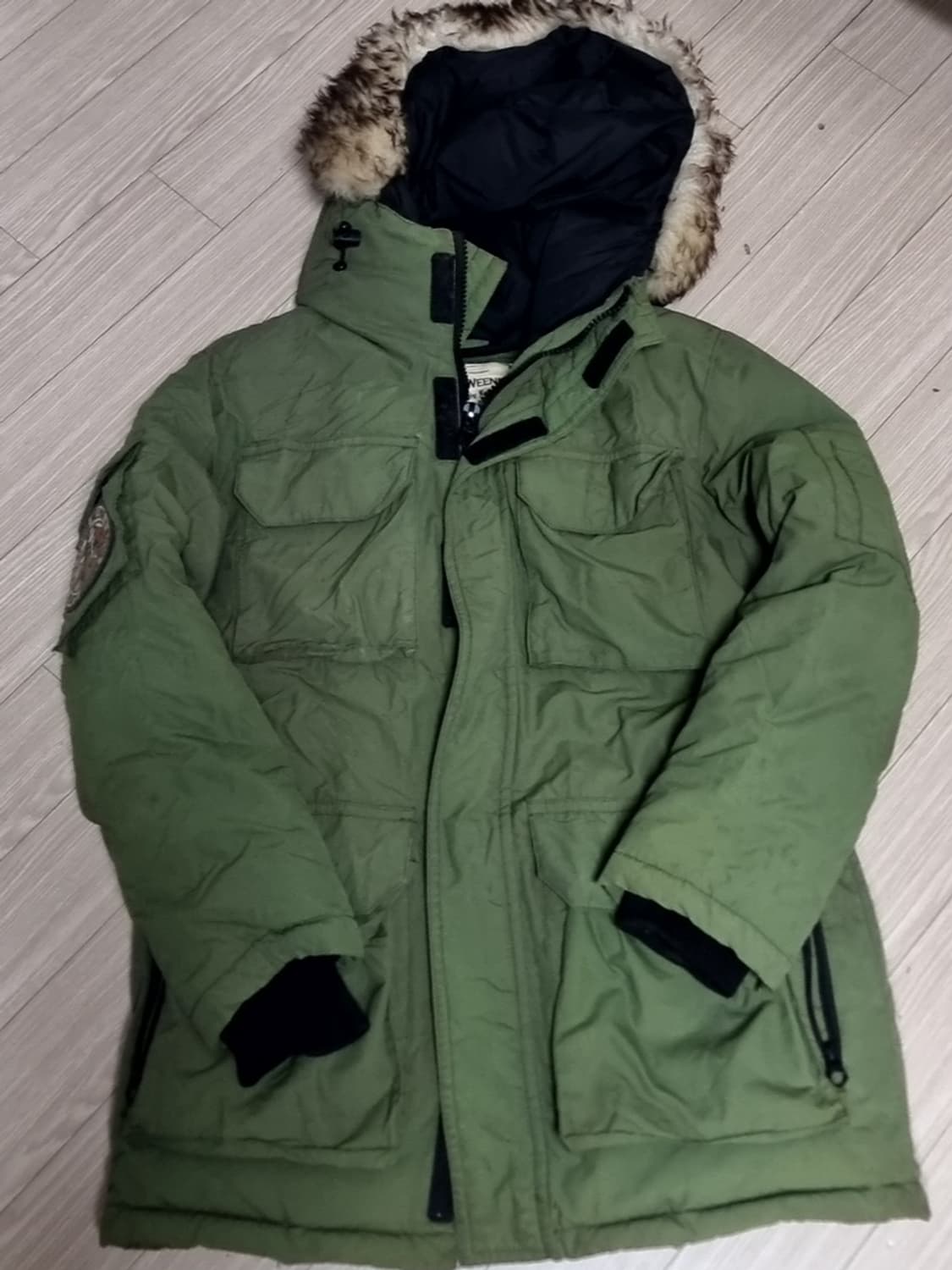 티니위니 올리브 패딩 점퍼(L) 상품이미지1