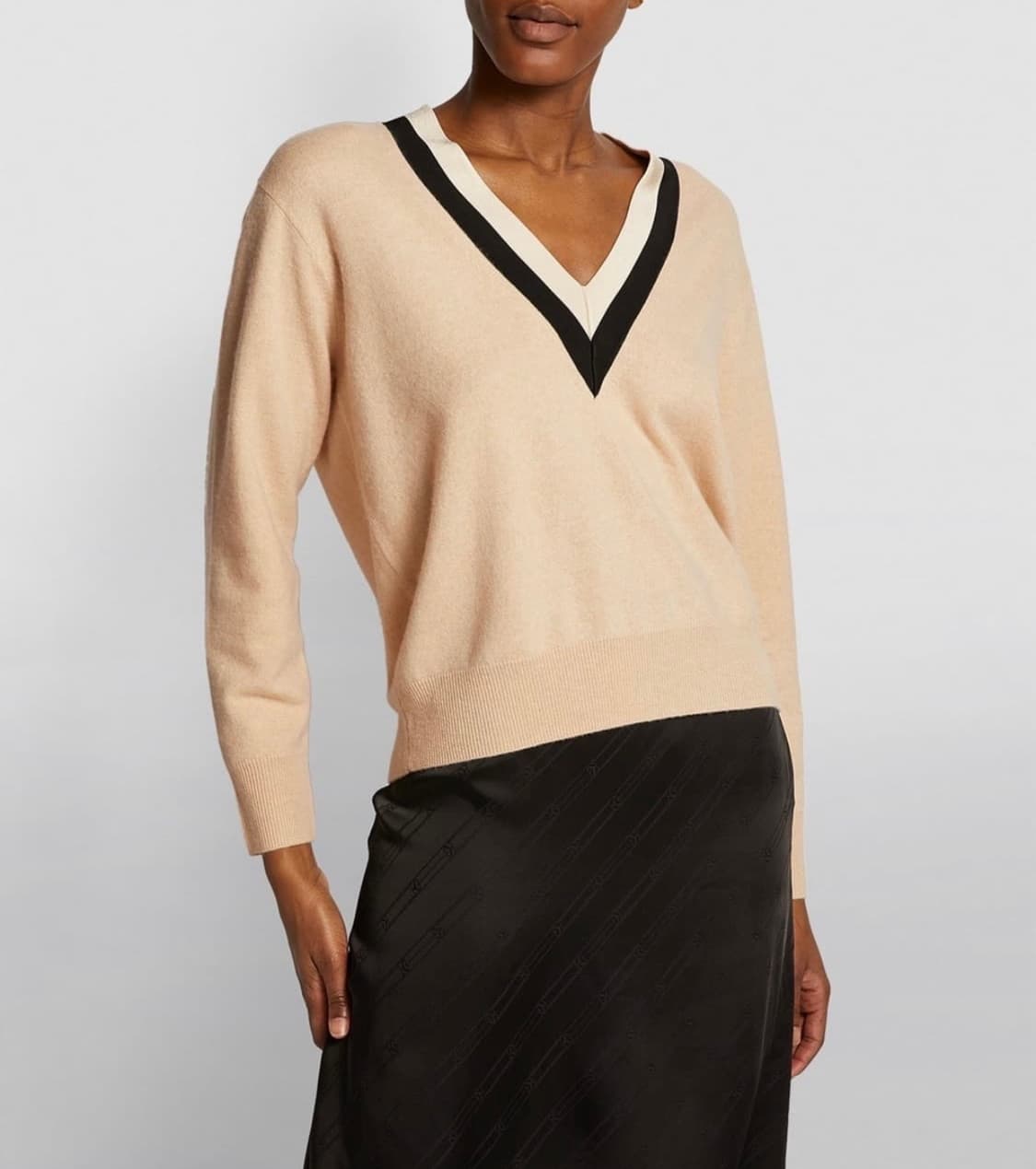 산드로 여성 울 캐시미어 혼방 브이넥 니트 2 상품이미지6