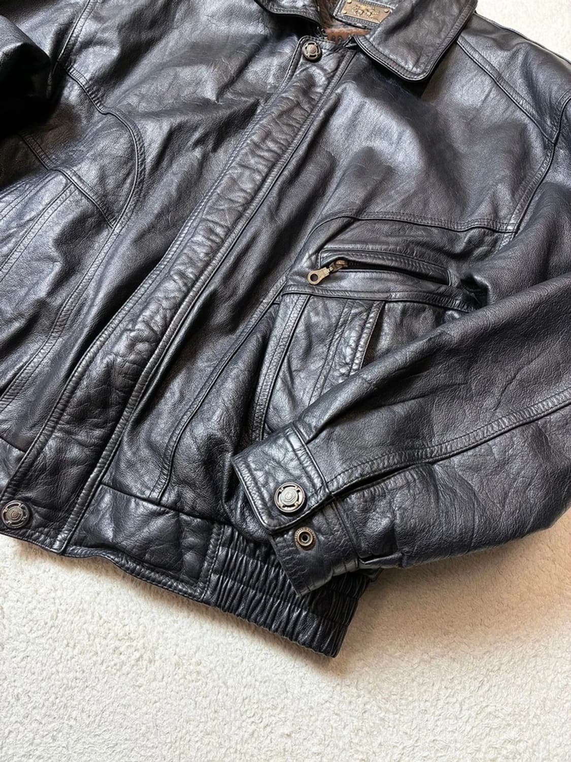 WinStan 90's A-1 리얼 레더 봄버 자켓 PN6377 상품이미지5