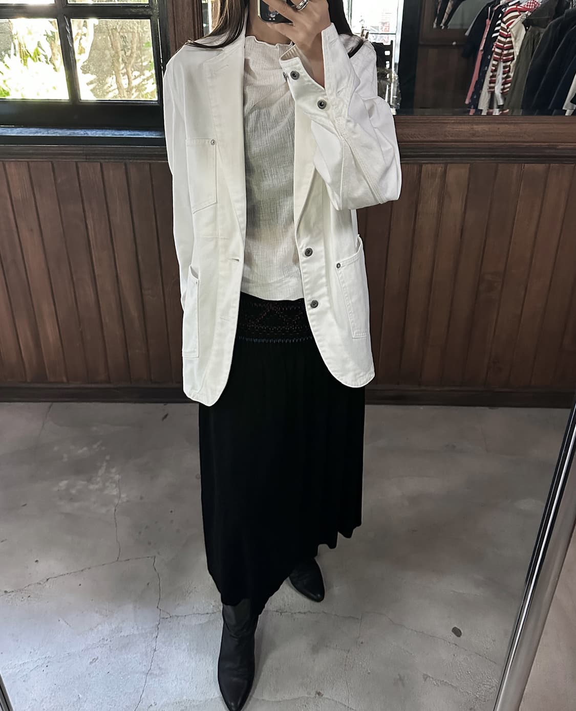 ISSEY MIYAKE smoke beded detail skirt 상품이미지5