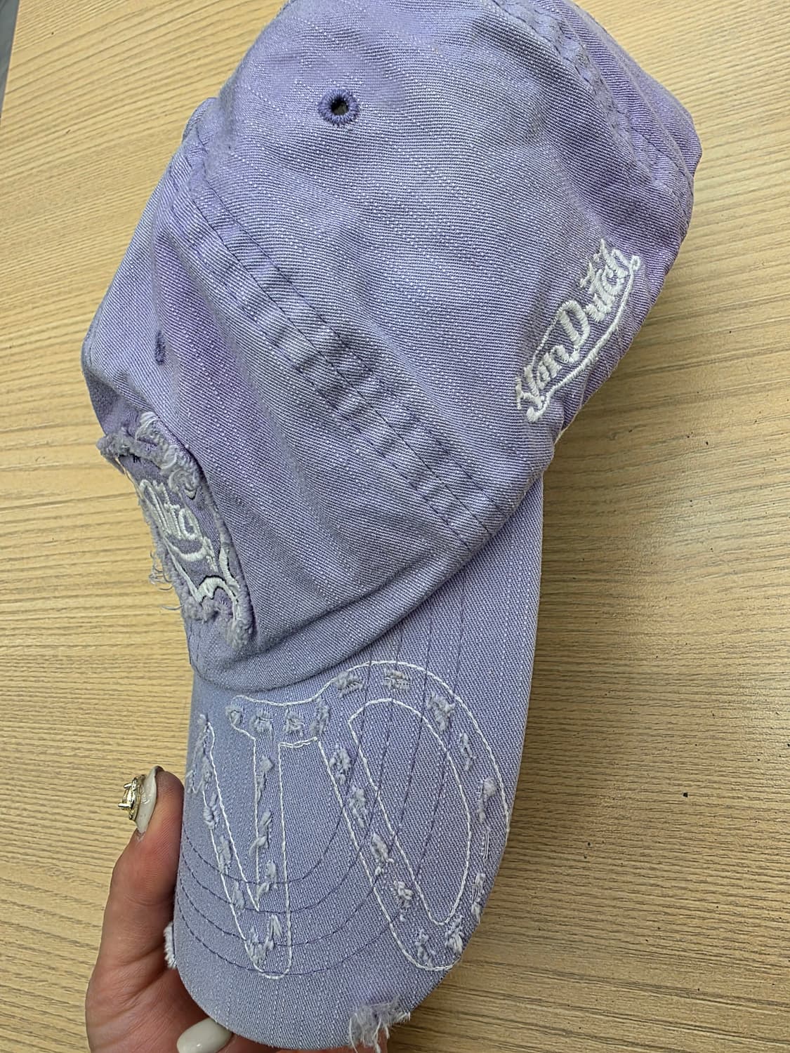 본터치 y2k 빈티지 퍼플 캡 모자 상품이미지5