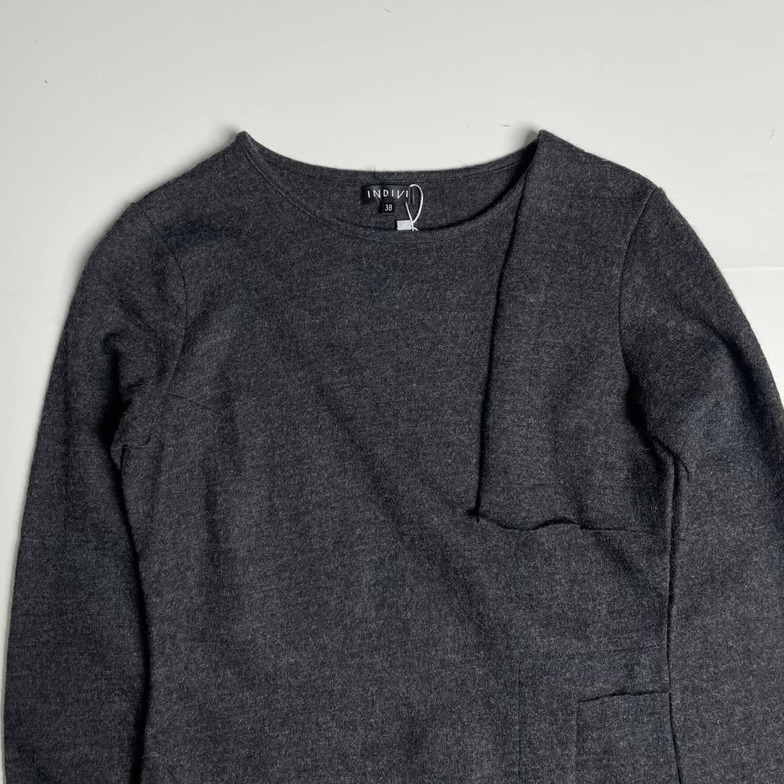 invidi 패치워크 울 100 니트 상품이미지2