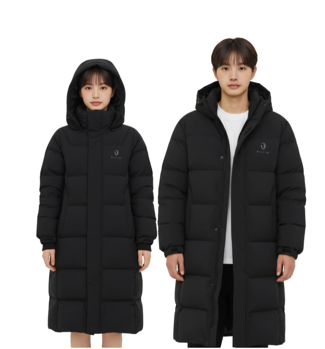새상품급)블랙야크 24년 아이유 남녀공용 방풍 기능성 롱패딩 L크로노스롱 상품이미지1