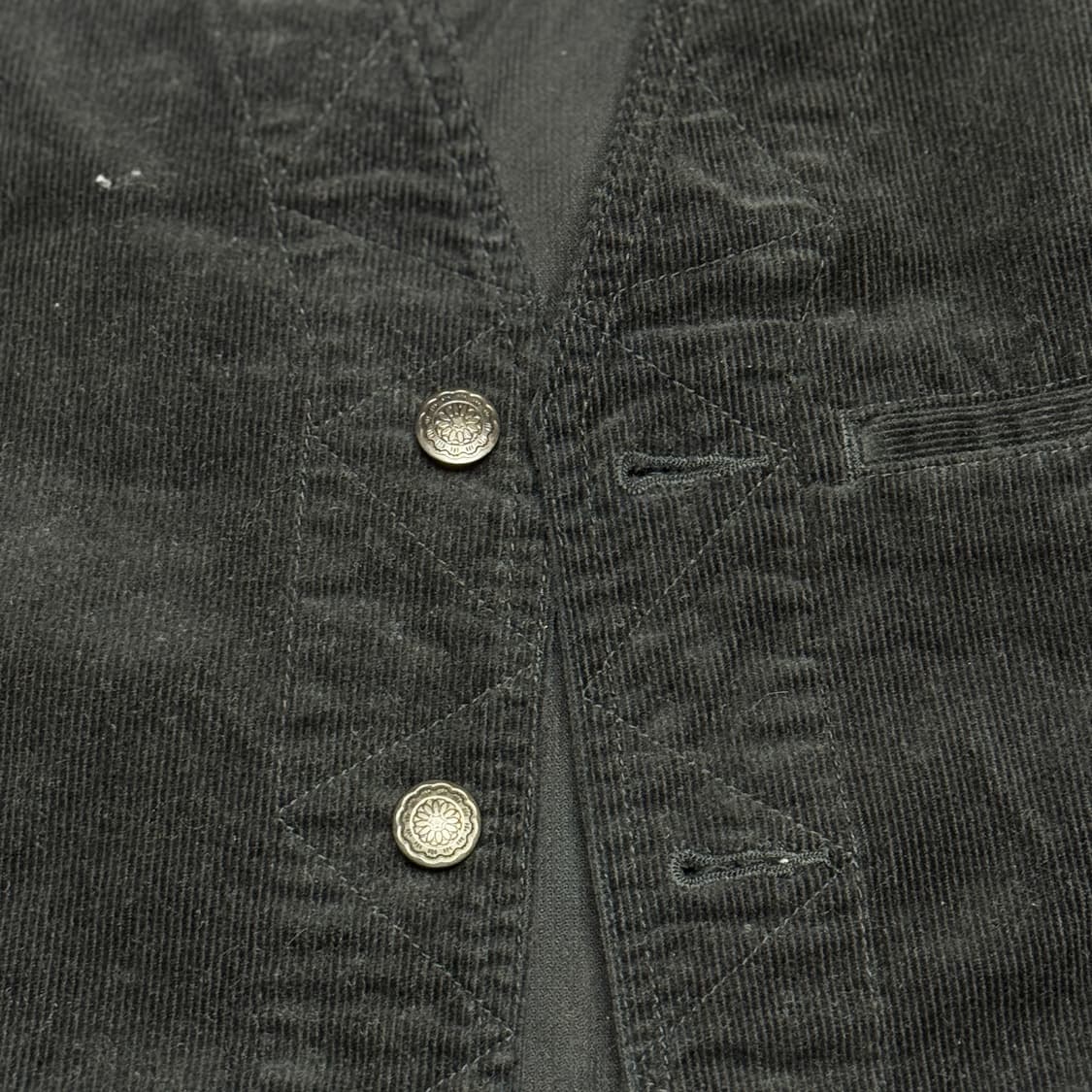 빈티지 블랙 코듀로이 베스트 해 상품이미지2