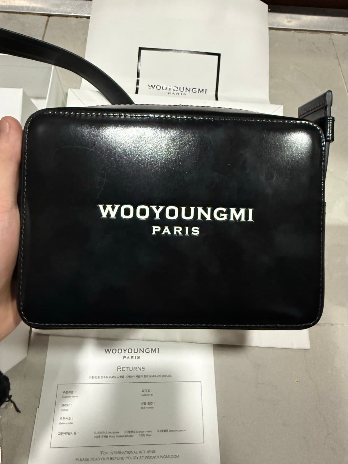 [당일출고,풀박스] 우영미 스퀘어 미니백 크로스백 상품이미지6