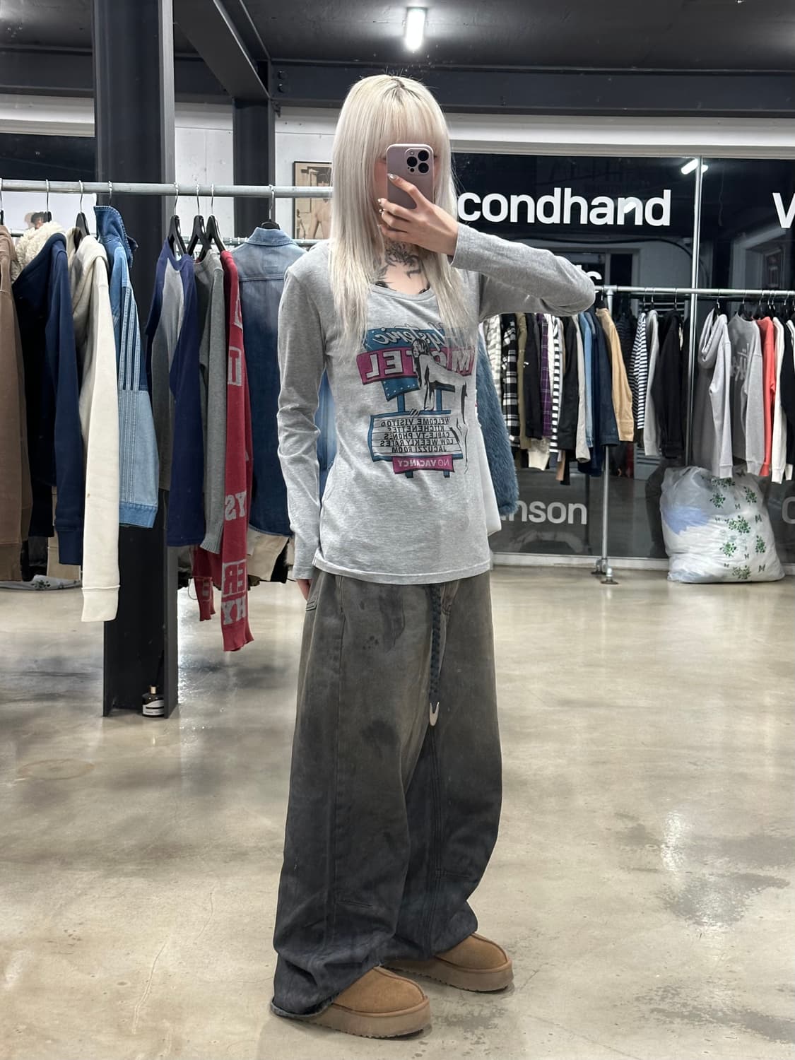 히스테릭 글래머 빈티지 그래픽 롱슬리브 상품이미지2