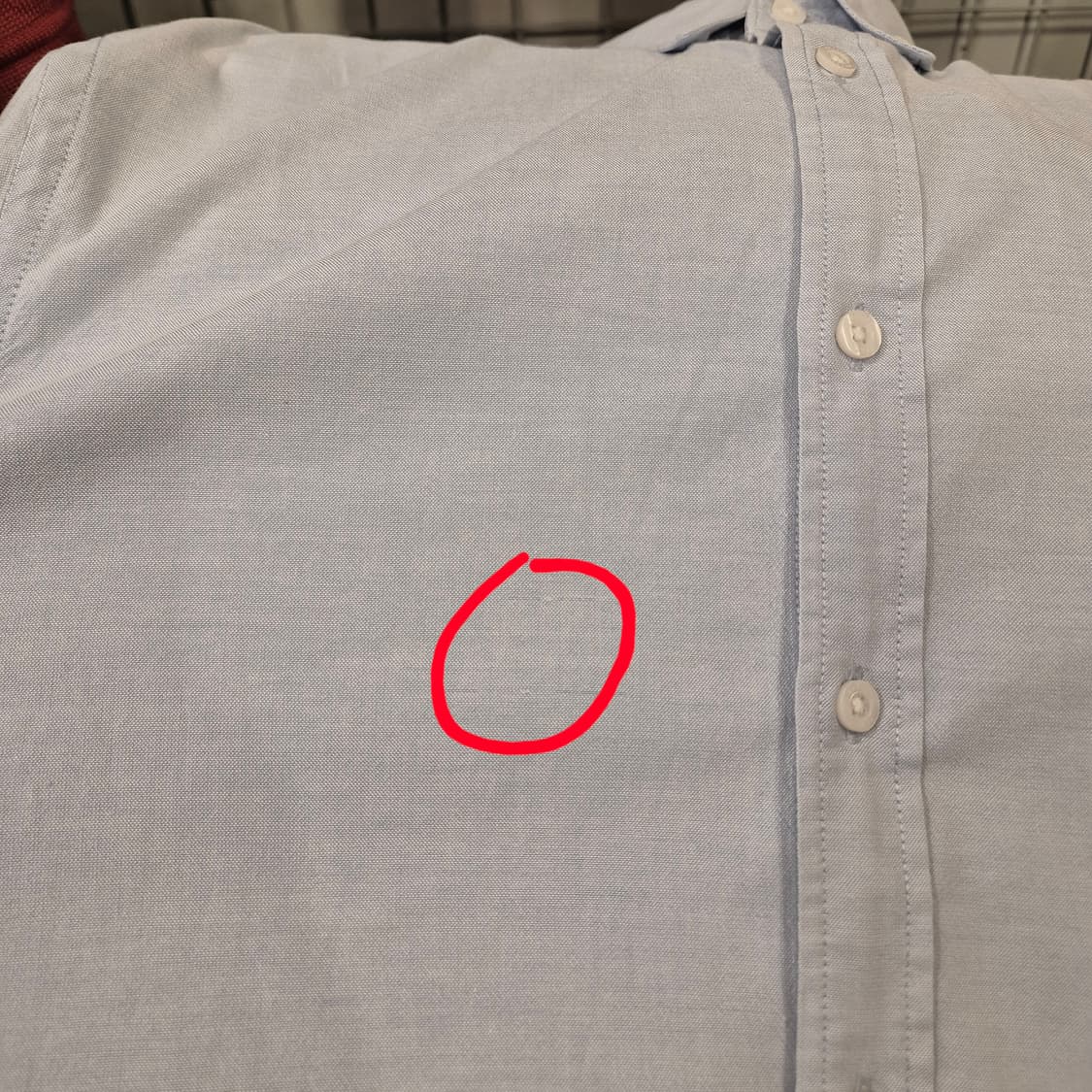 L 헤지스 하늘색 면셔츠 상품이미지8