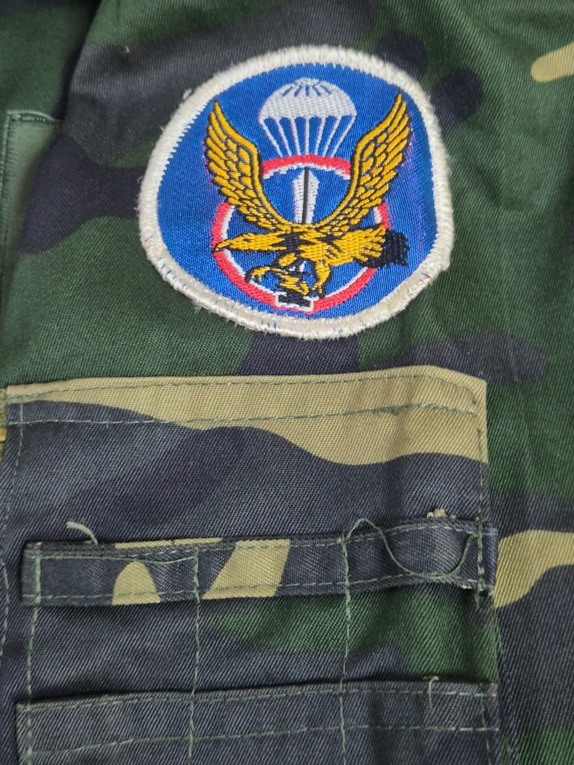 육군 구형 1공수특전여단 중사 사제 독사복 전투복 상의 자켓 (L) 상품이미지6