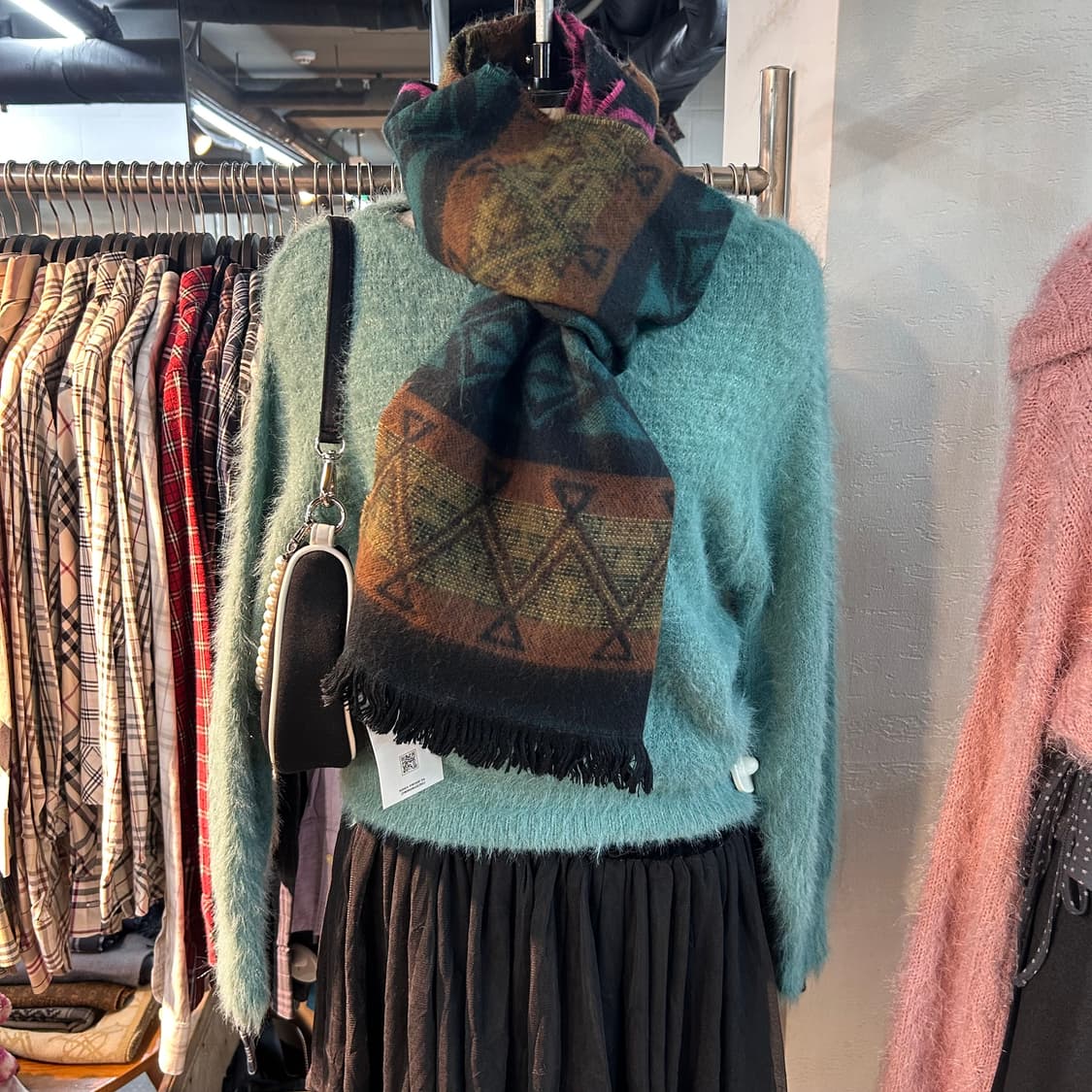 (1+1)Vintage Lovley Knit&Muffler Set 상품이미지3