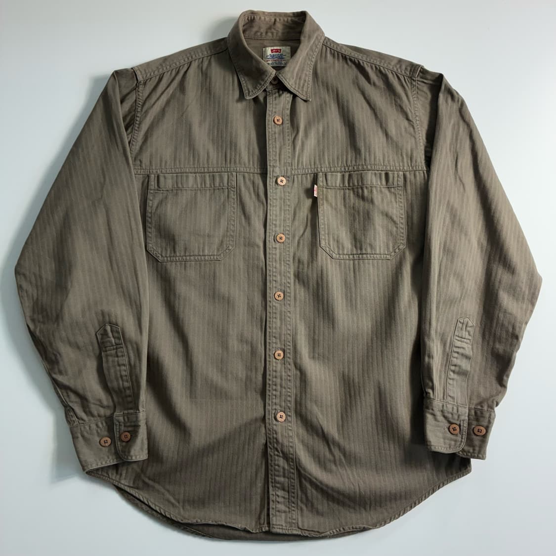 Levi's  리바이스 화이트탭 코튼 캔버스 워크 셔츠  상품이미지1