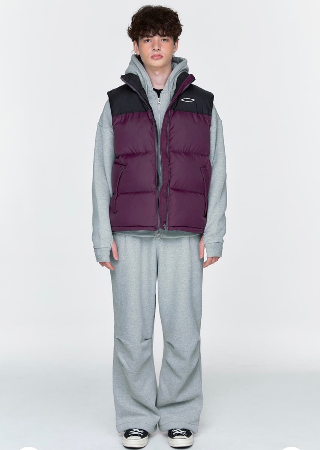 [노이아고] 리버시블 다운 패딩 베스트 (퍼플) 상품이미지4