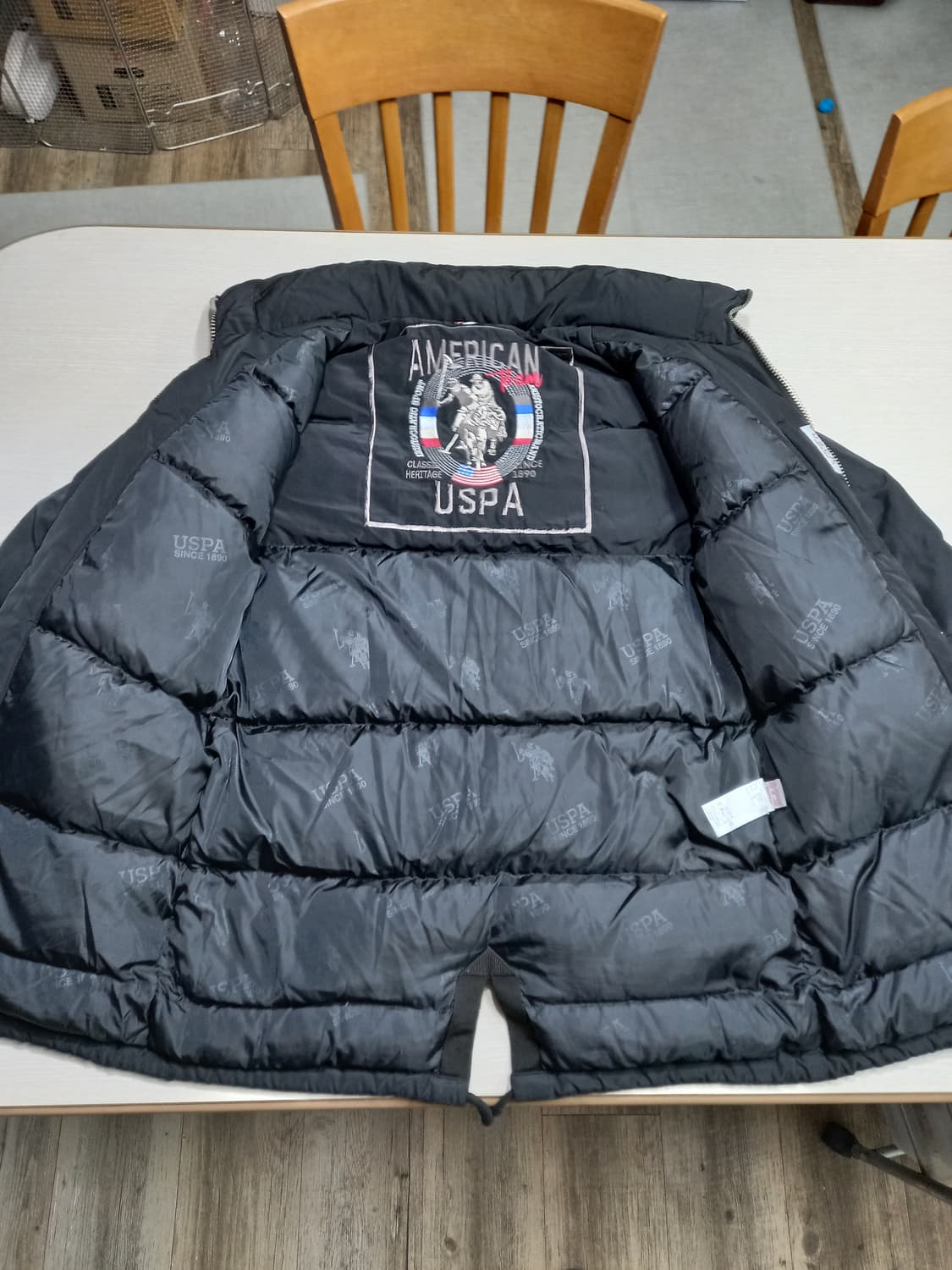 M95 USPA 구스다운 하프패딩 블랙 M-981 상품이미지5