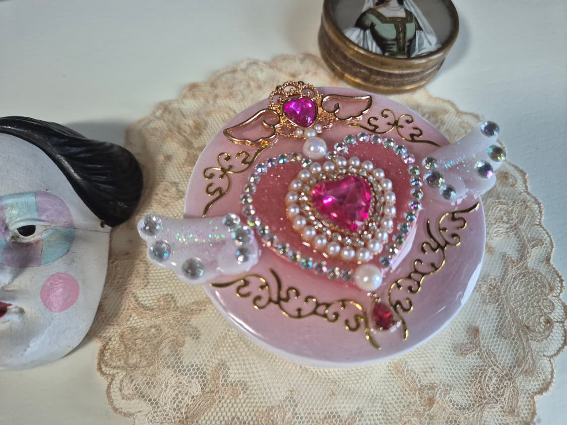 핸드메이드 )웨딩피치 세일러문 마법소녀쿠션팩트케이스 상품이미지5