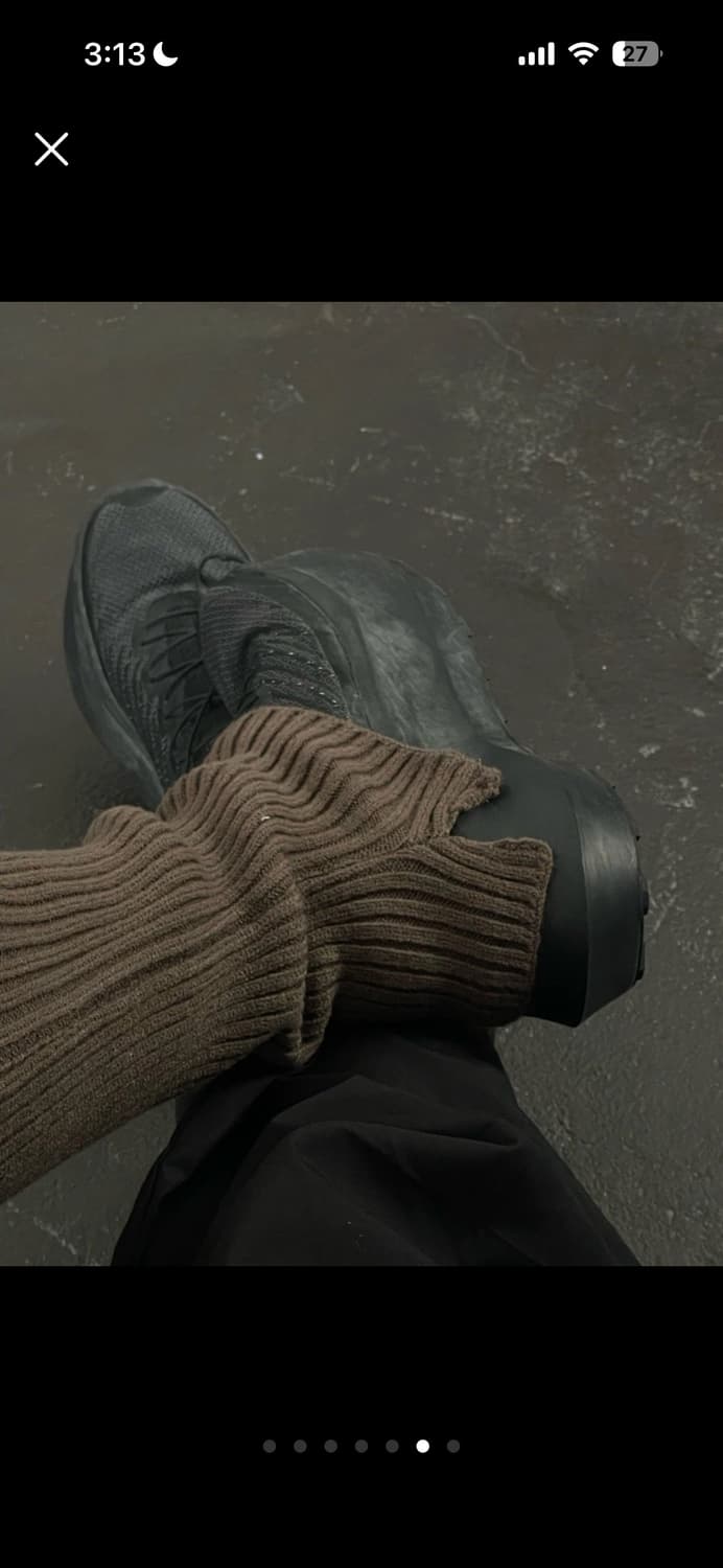 브리드 레그워머 브라운 새상품 상품이미지3