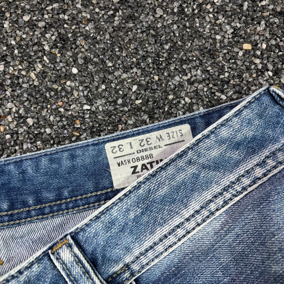 디젤 워싱 와이드 데님 팬츠 상품이미지4