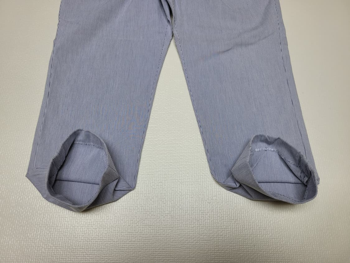 캘번 KELBURN 남자 롤업 스트라이프 면바지 82 스카이블루 상품이미지8