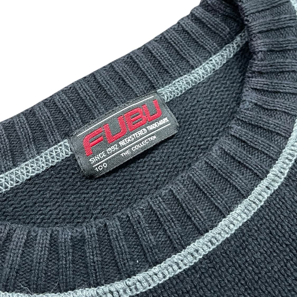 90s 후부 스티치 블랙 니트 상품이미지4