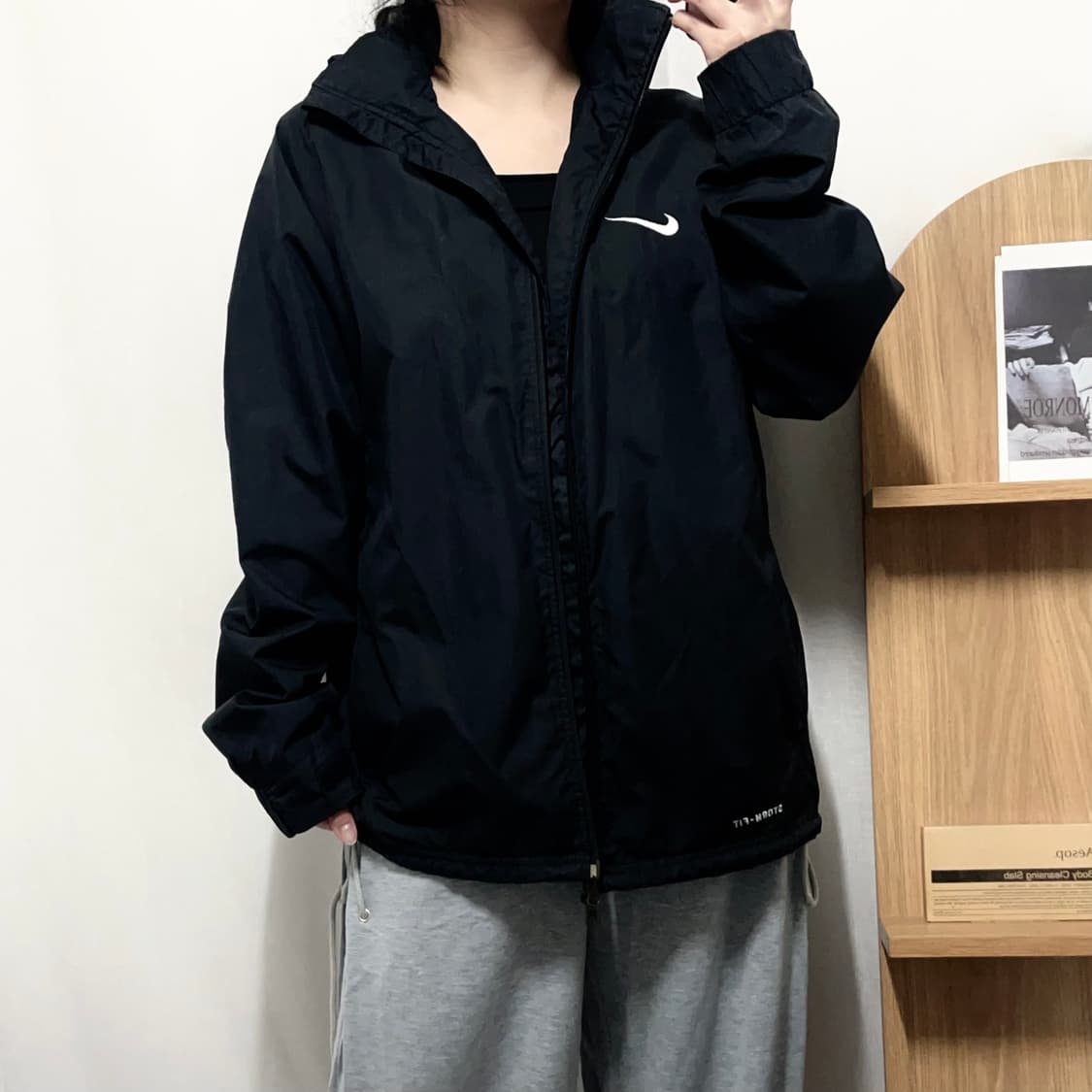 [정품] 나이키 블랙 스우시 투웨이 바막 [ L ] 상품이미지1