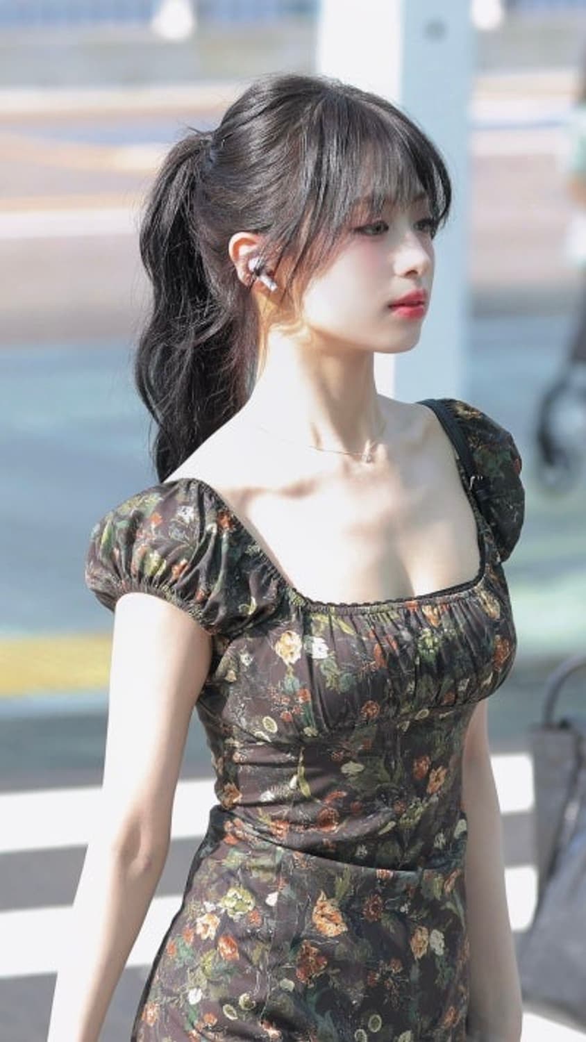 루루서울 어반드림 미니드레스 브라운 상품이미지3
