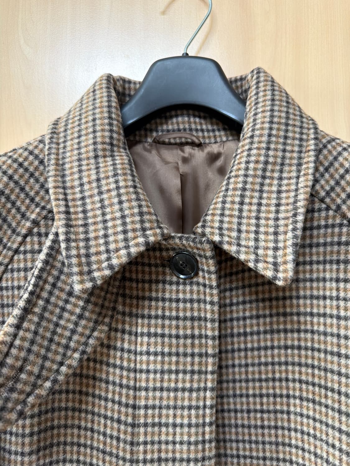 BEAKER 비이커 발마칸 체크 코트 여성 상품이미지2