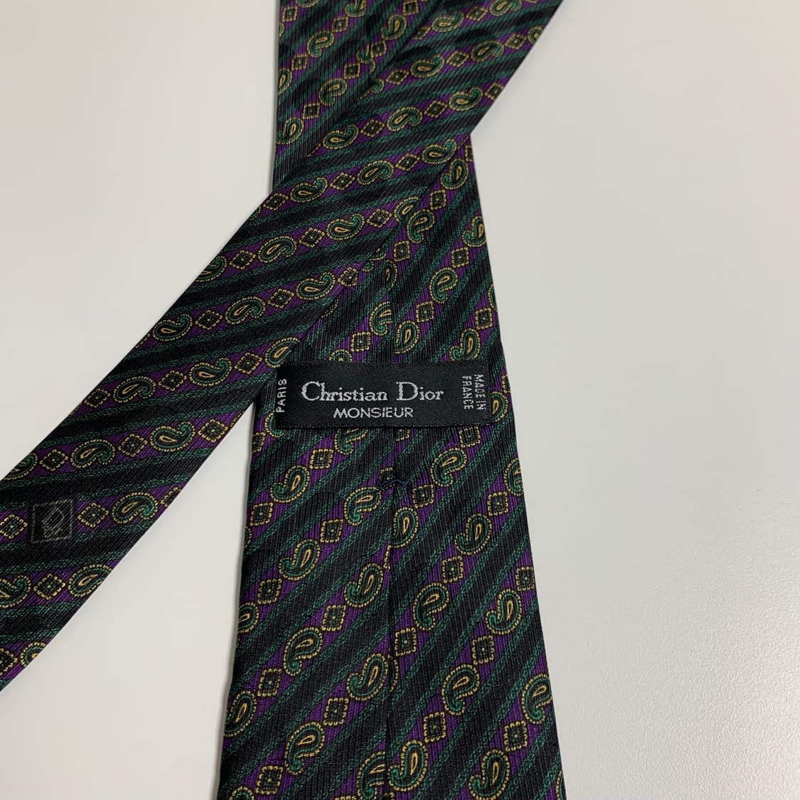 디올(Dior) 페이즐리 명품넥타이 100실크 A+등급 상품이미지5