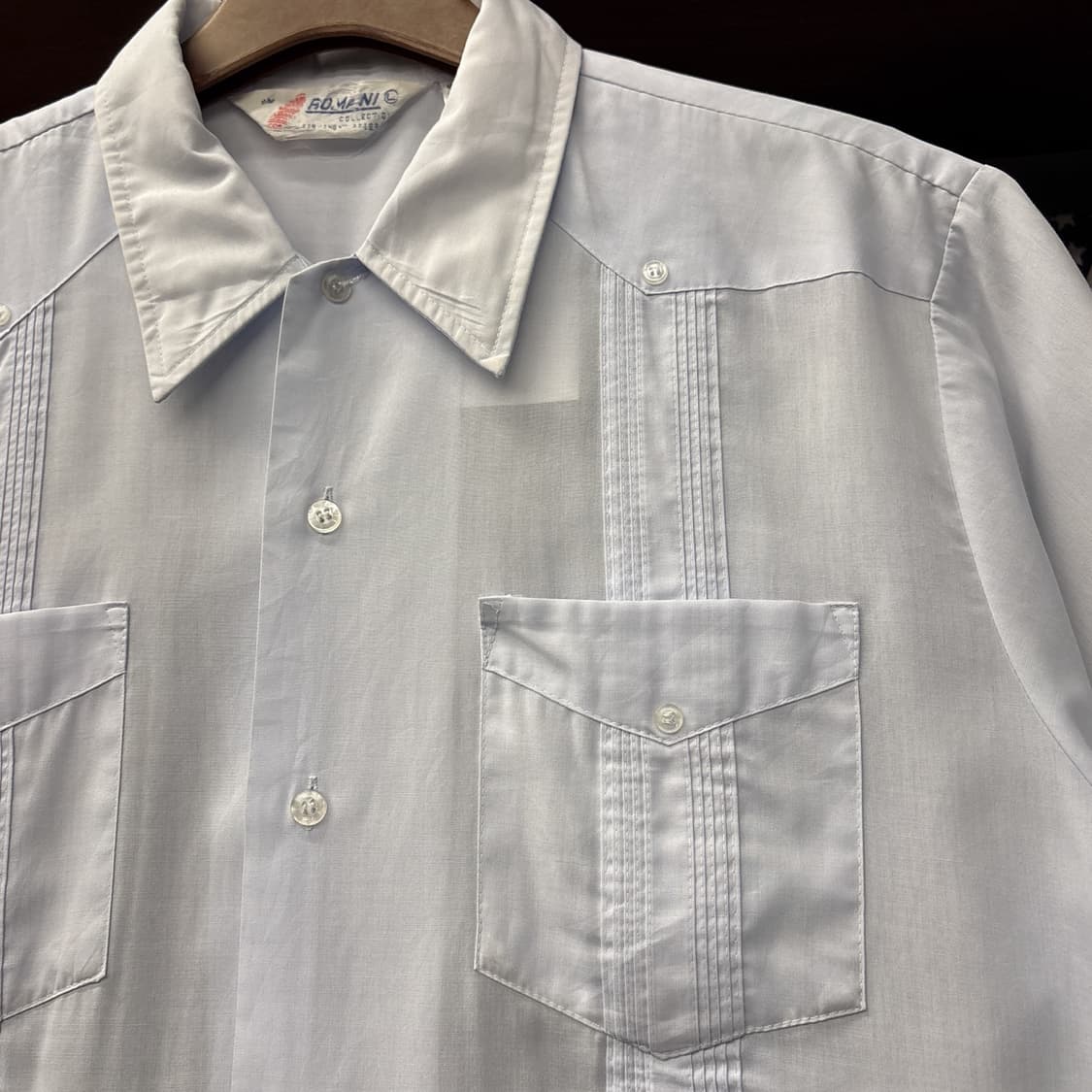 80s Romani 라이트 코튼트윌 알포르자 쿠바셔츠 한국생산 N1242 상품이미지6