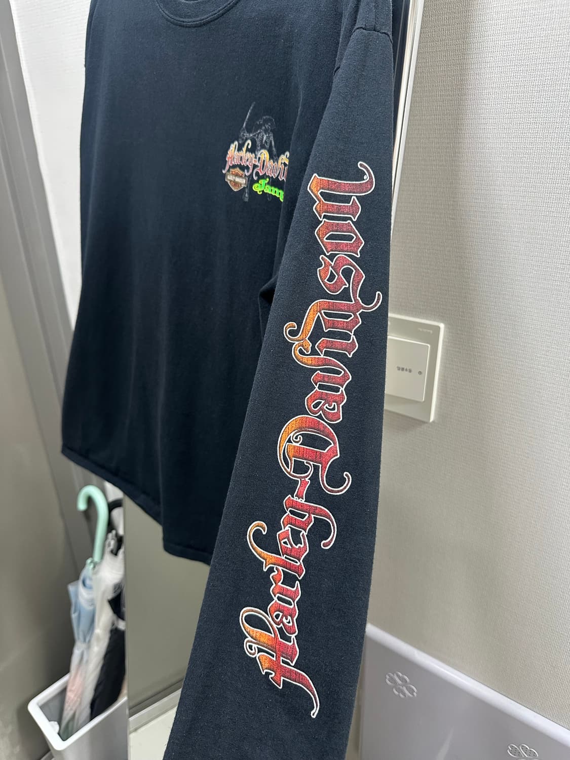 Harley davidson 빈티지 롱슬리브 T 상품이미지3