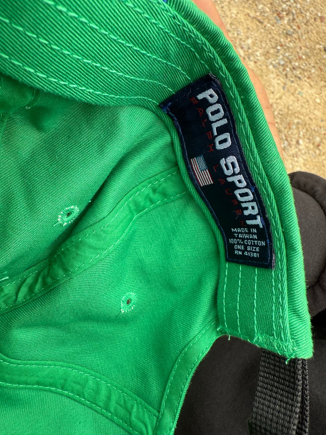 90s Polo Sport Ralph Lauren 빈티지 투톤 캡 상품이미지6