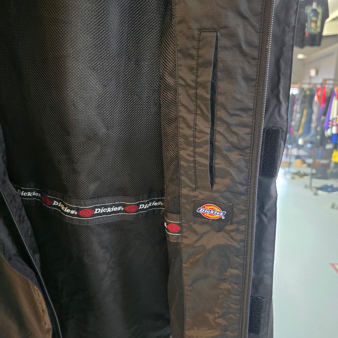 디키즈 후드 블랙 윈드브레이커 오버핏 자켓 상품이미지8