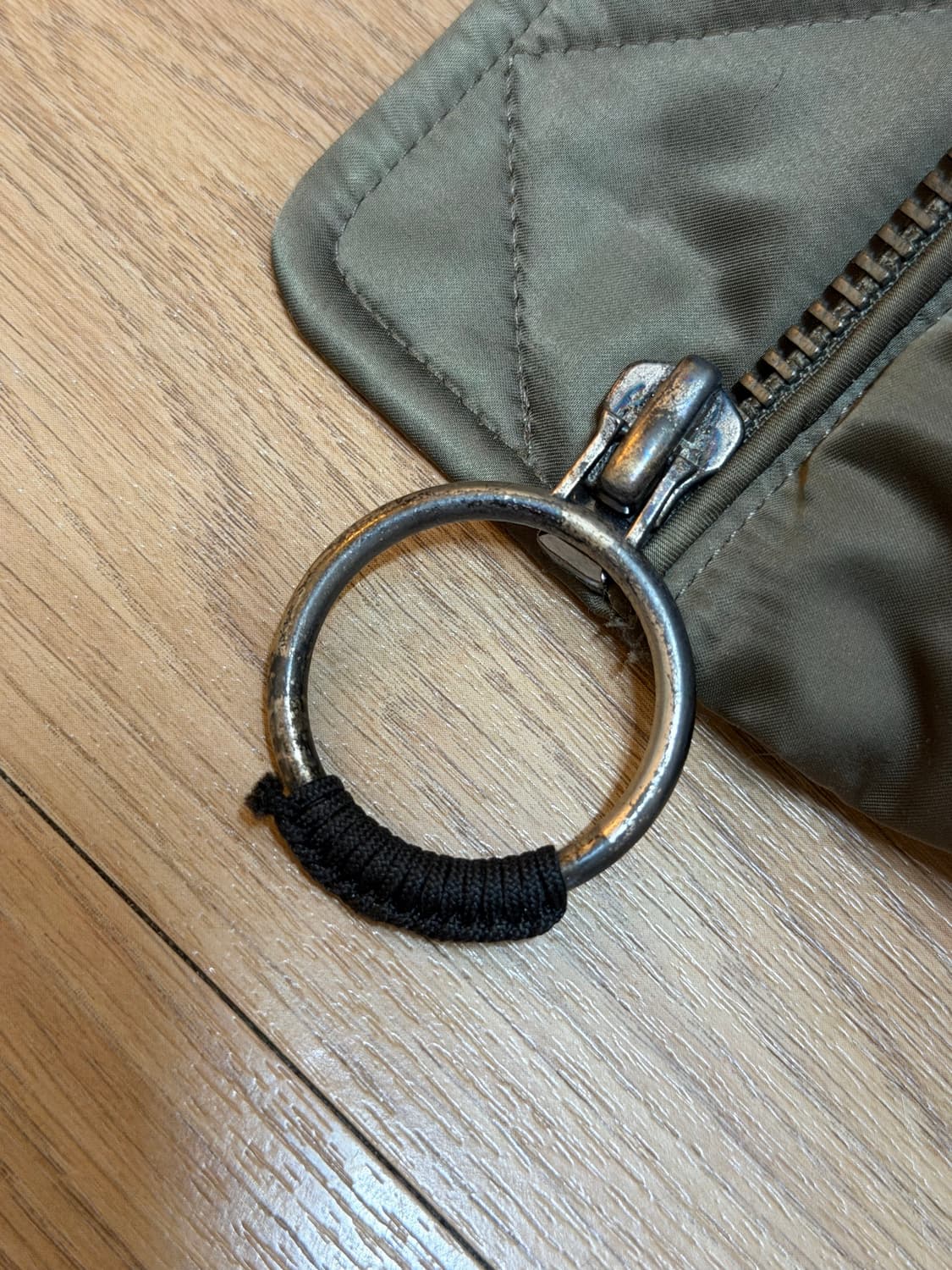 EnC 카키 그레이 롱패딩 오리털 폭스퍼 상품이미지3