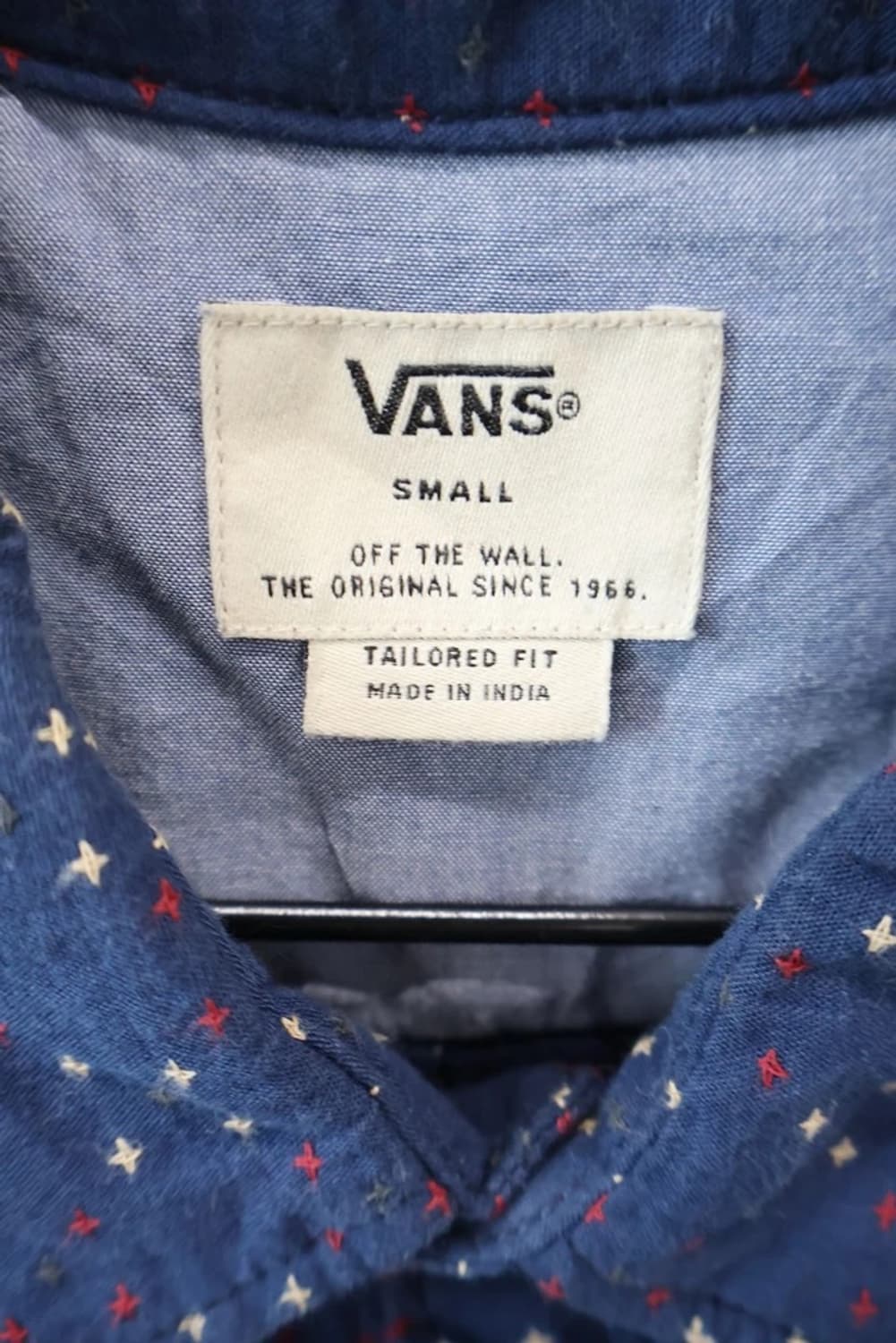 Vans Tailored Fit Dot Shirt Navy 상품이미지7