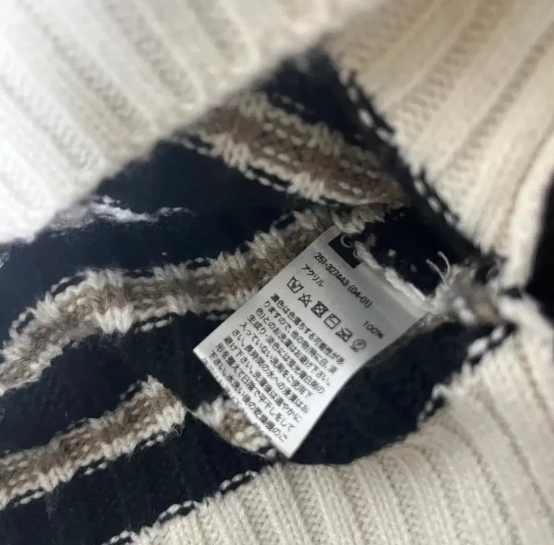 일본 GU 빈티지 니트 오리엔탈 그런지 상품이미지2