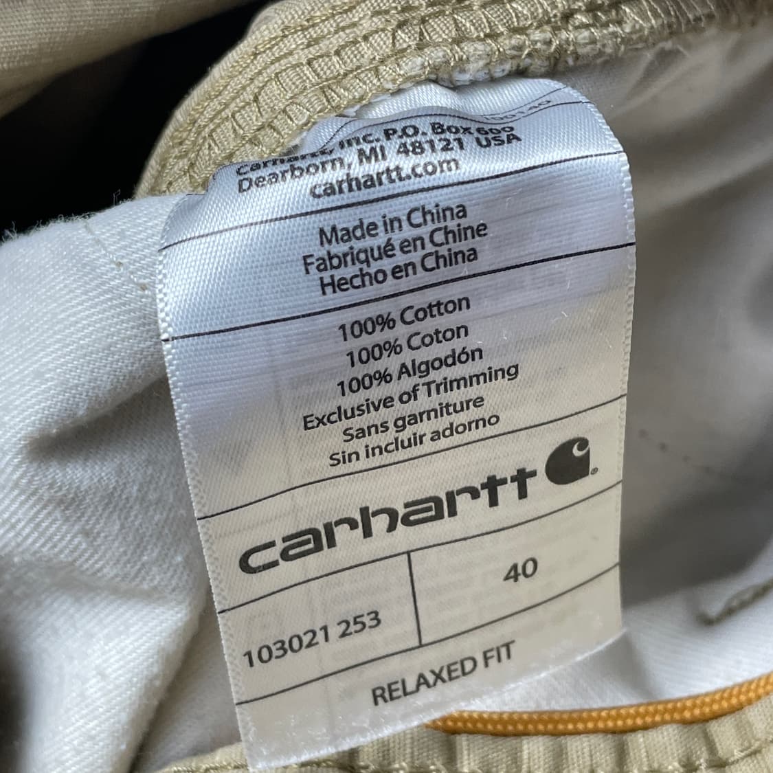 [택포] 칼하트 릴렉스핏 카펜터 쇼츠 반바지 40 상품이미지6