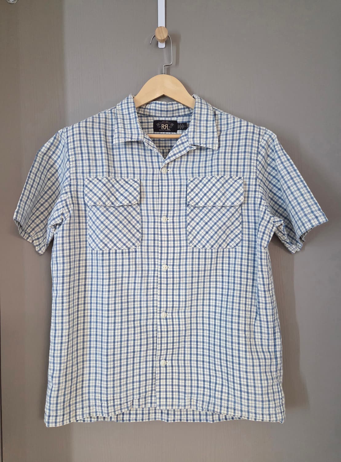 RRL 더블알엘 블루 체크 셔츠 M 상품이미지1