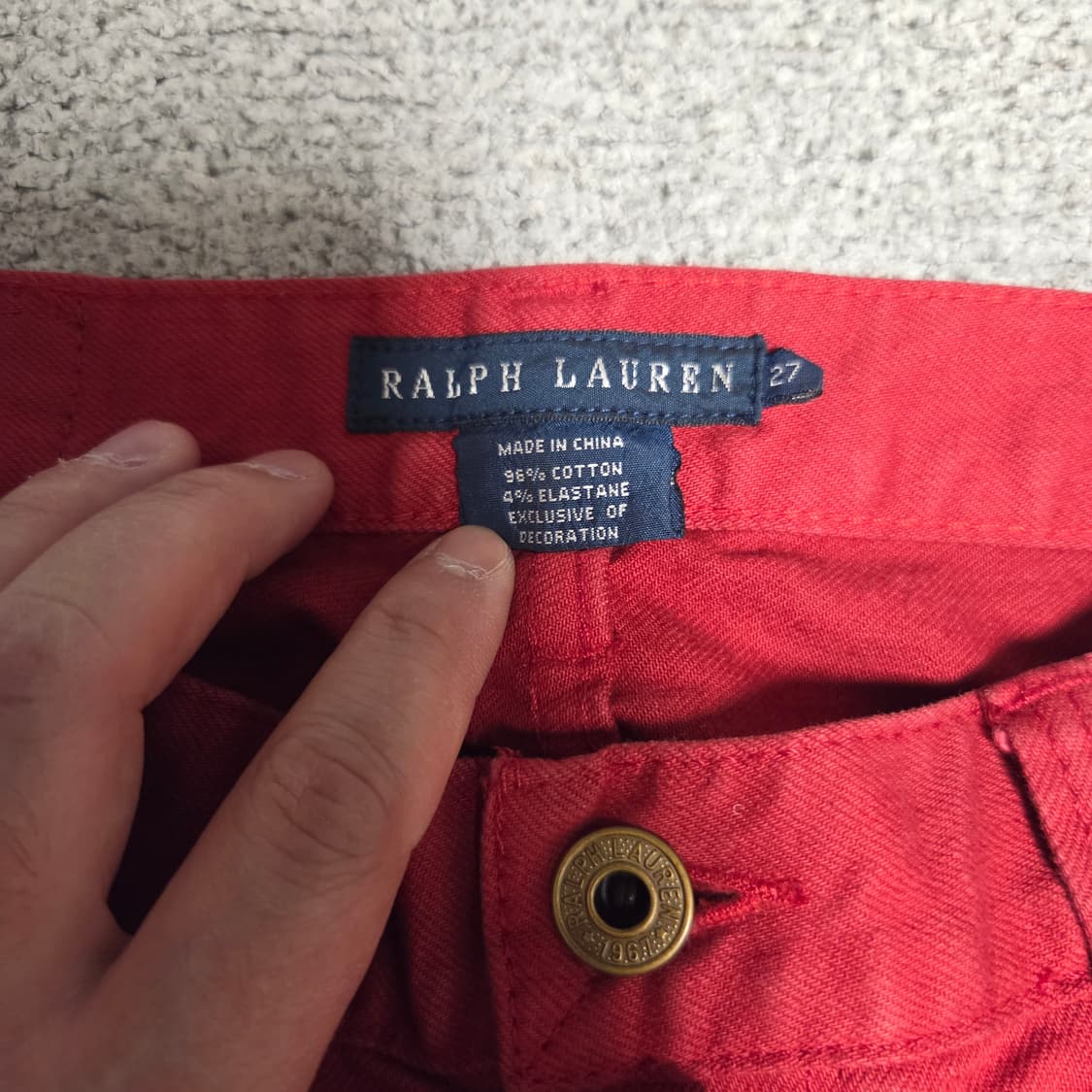 폴로 랄프로렌 블루라벨 플레어팬츠 28-29 상품이미지5